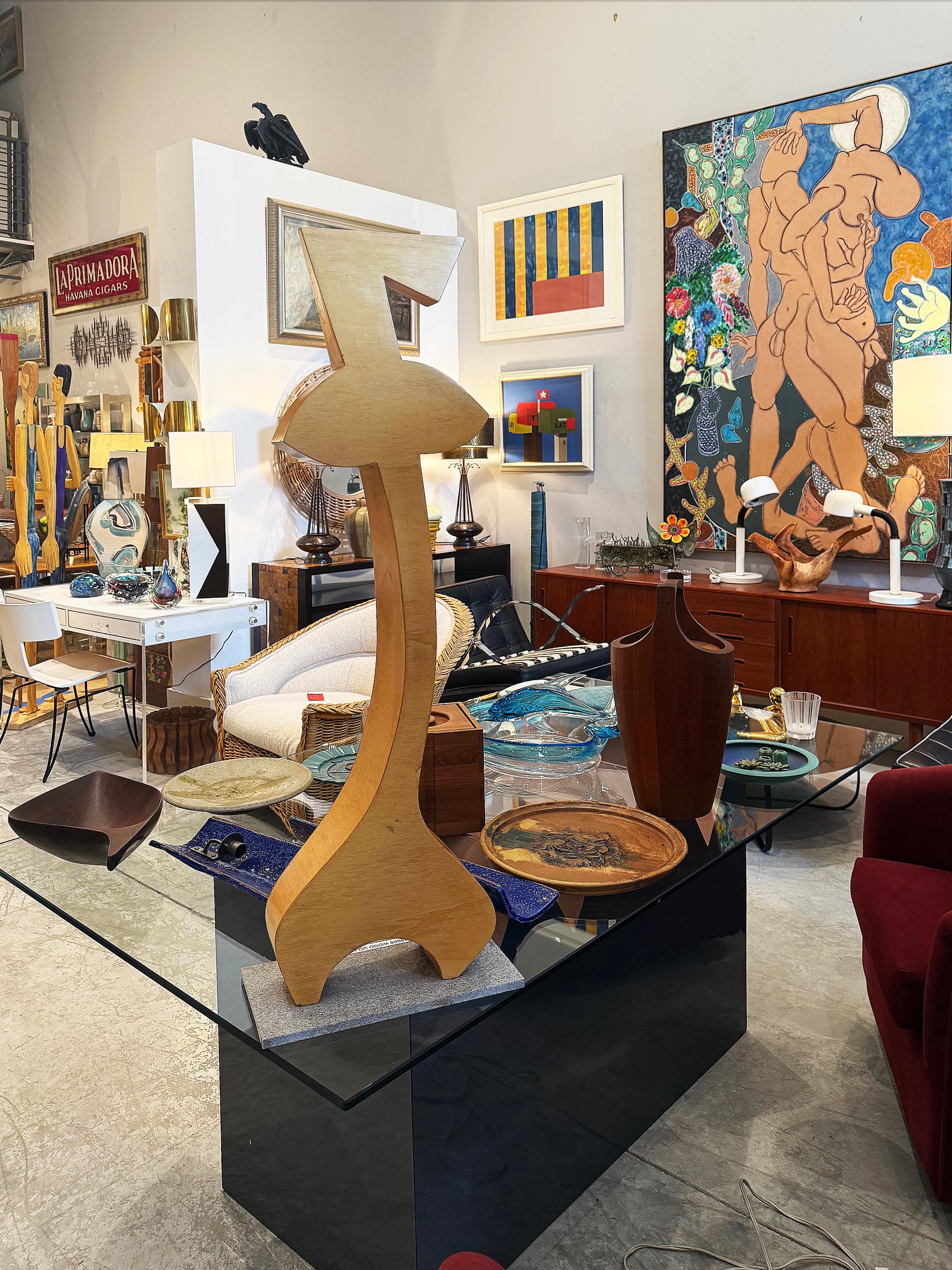 Huge Impressive Postmodern Maple Abstract Sculpture, 1980s For Sale 3