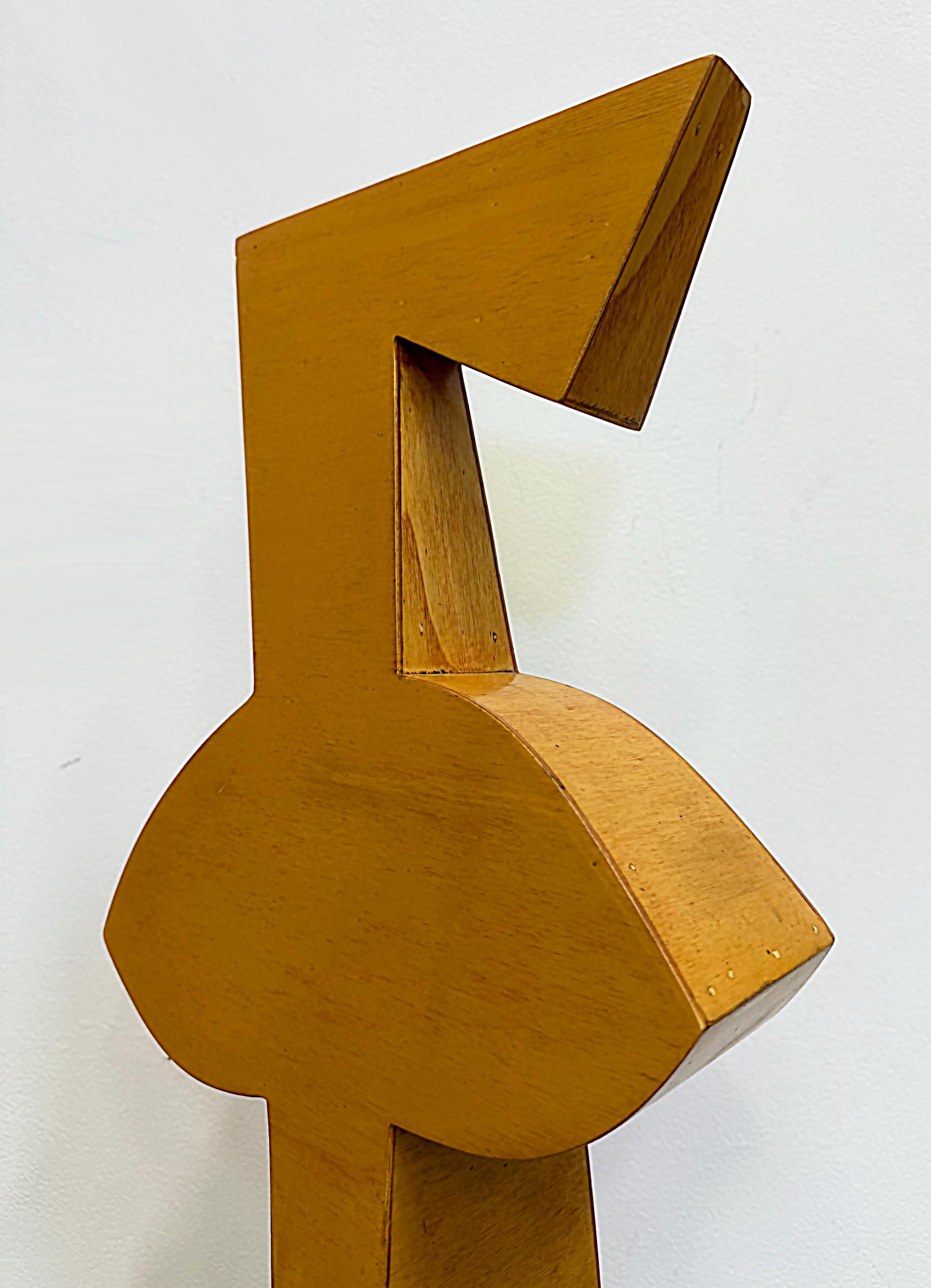 Wood Huge Impressive Postmodern Maple Abstract Sculpture, 1980s For Sale