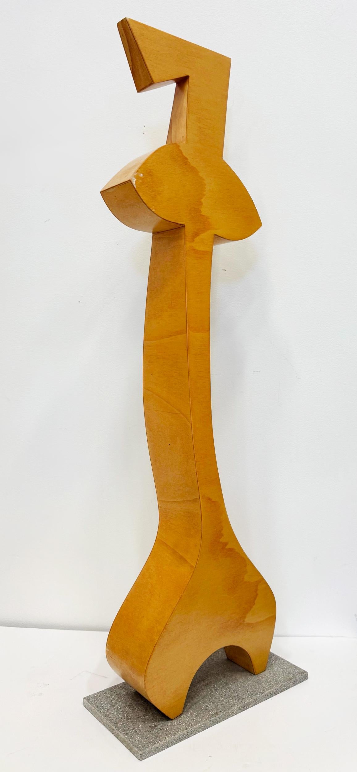 Huge Impressive Postmodern Maple Abstract Sculpture, 1980s For Sale 2