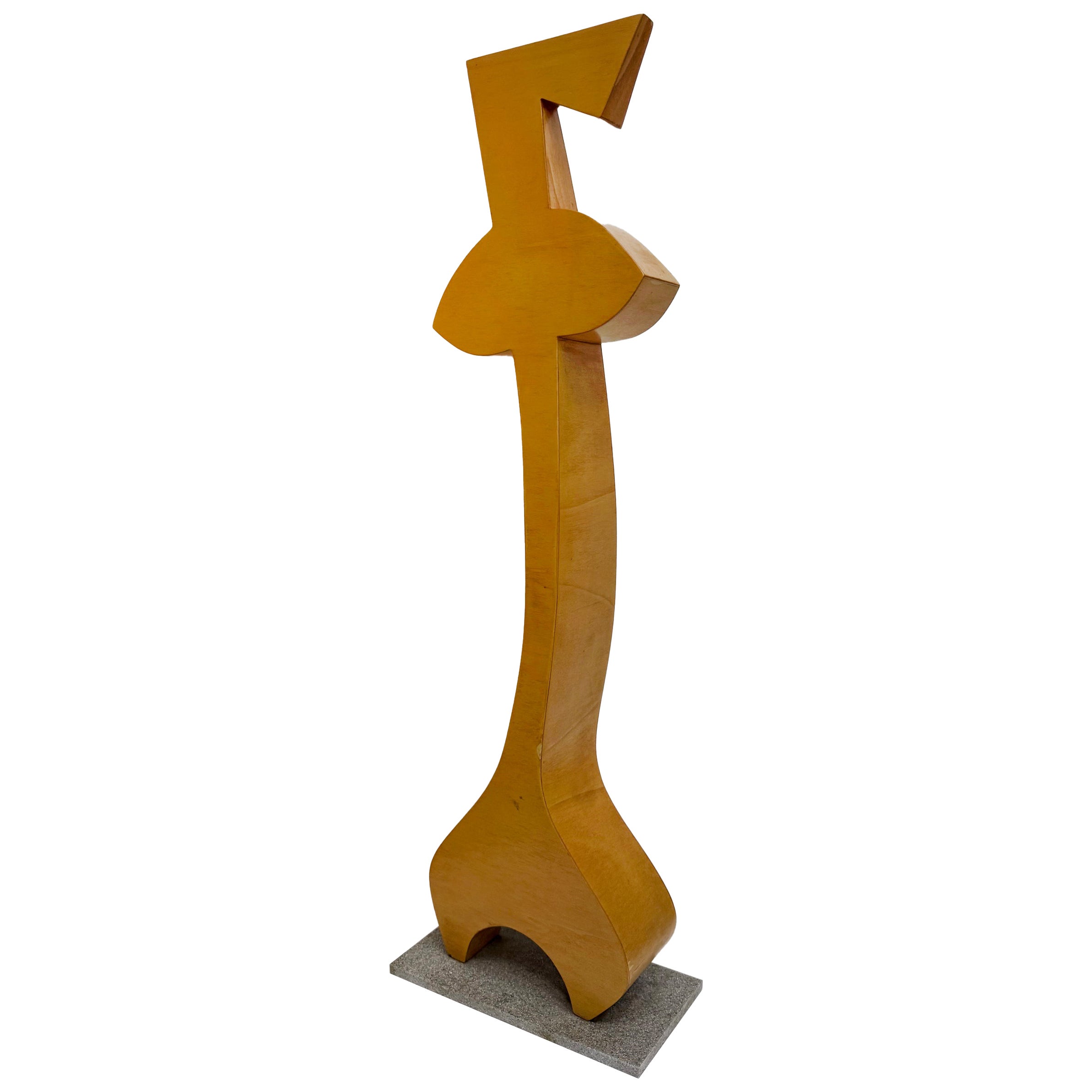 Huge Impressive Postmodern Maple Abstract Sculpture, 1980s For Sale