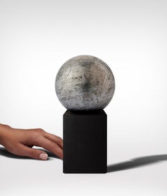 Huge Iron Meteorite Sphere with Crystalline Structure
