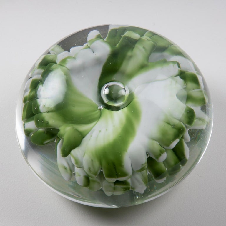 Huge Italian Blown Glass Art Desk Sculpture "Fiore Astratto" by Fulvio