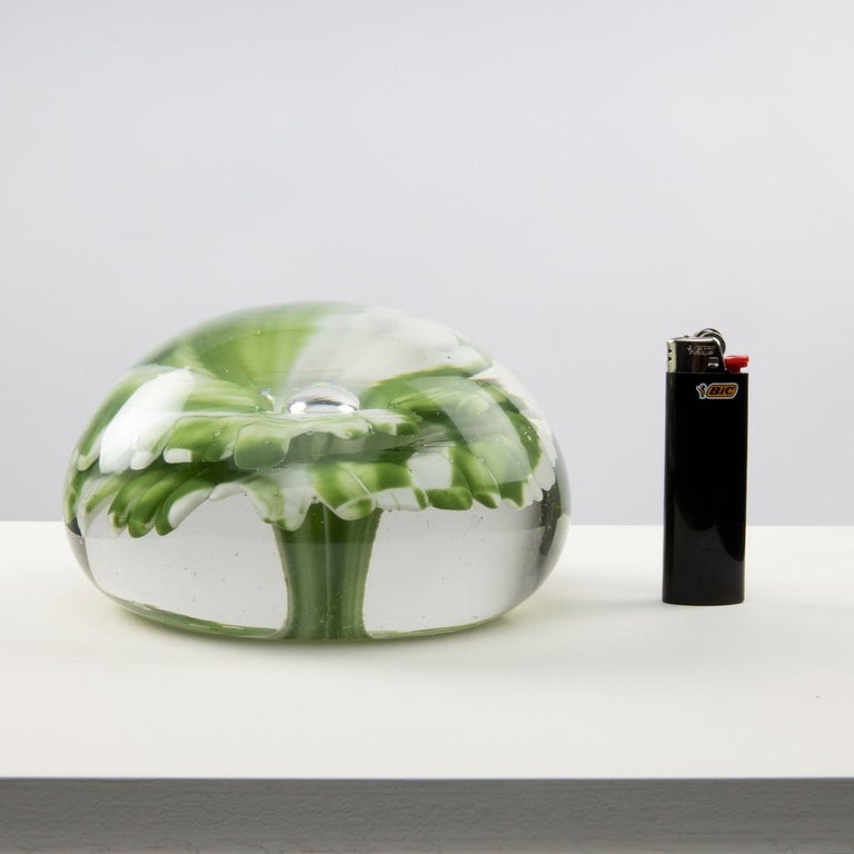 Huge Italian Blown Glass Art Desk Sculpture Fiore Astratto By Huge Italian Blown Glass Art Desk