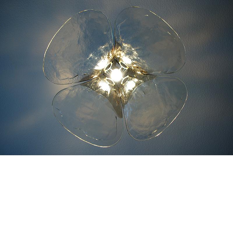 Huge Italian Carlo Nason Blown Glass Ceiling Lights Pendant, 1960s For Sale 2