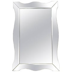 Vintage Huge Italian Modern Venetian Mirror