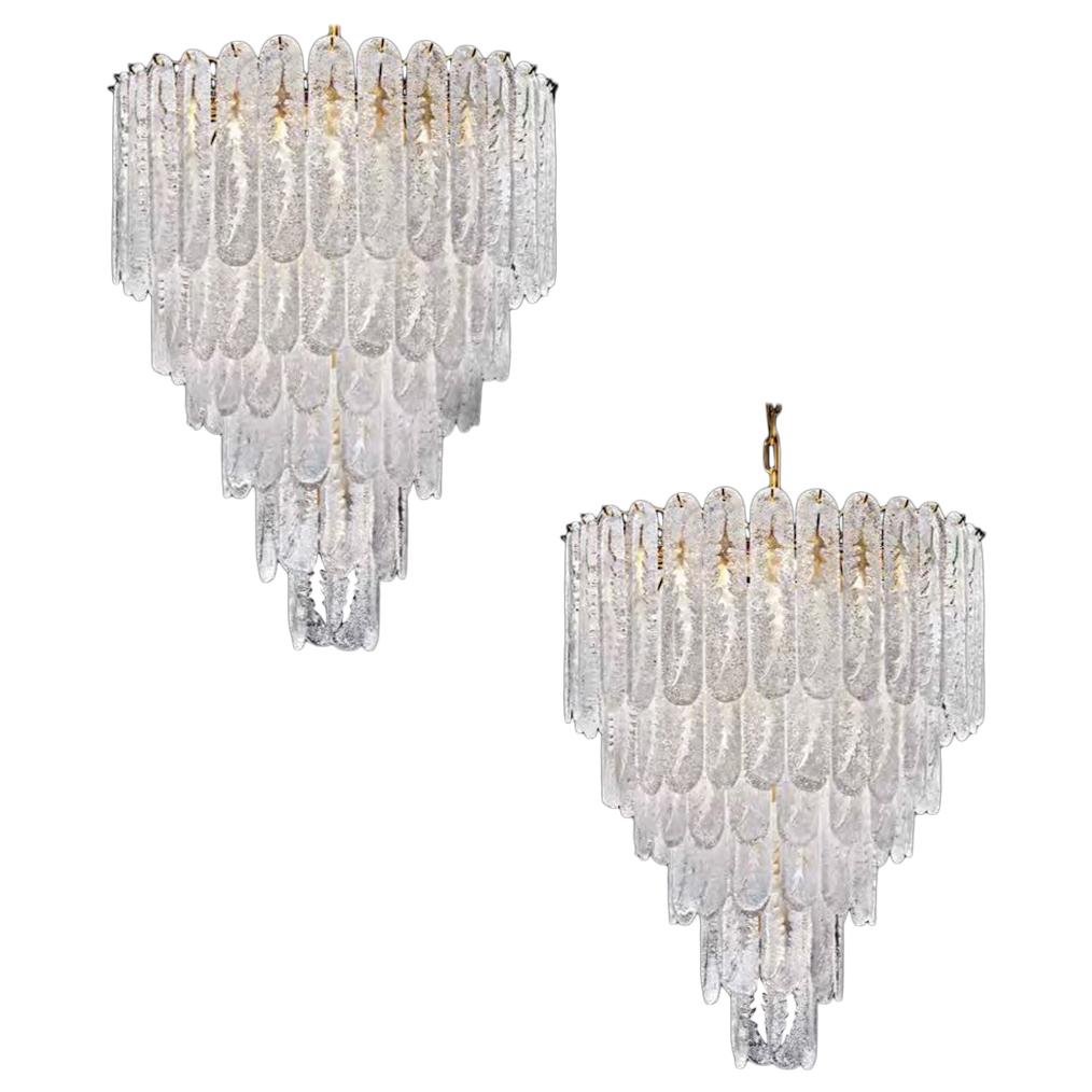 Huge Italian Murano Glass Chandelier For Sale 5