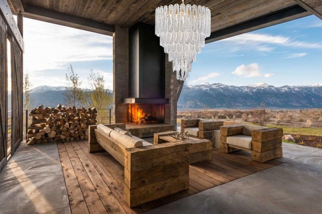 Blown Glass Huge Italian Murano Glass Chandelier For Sale