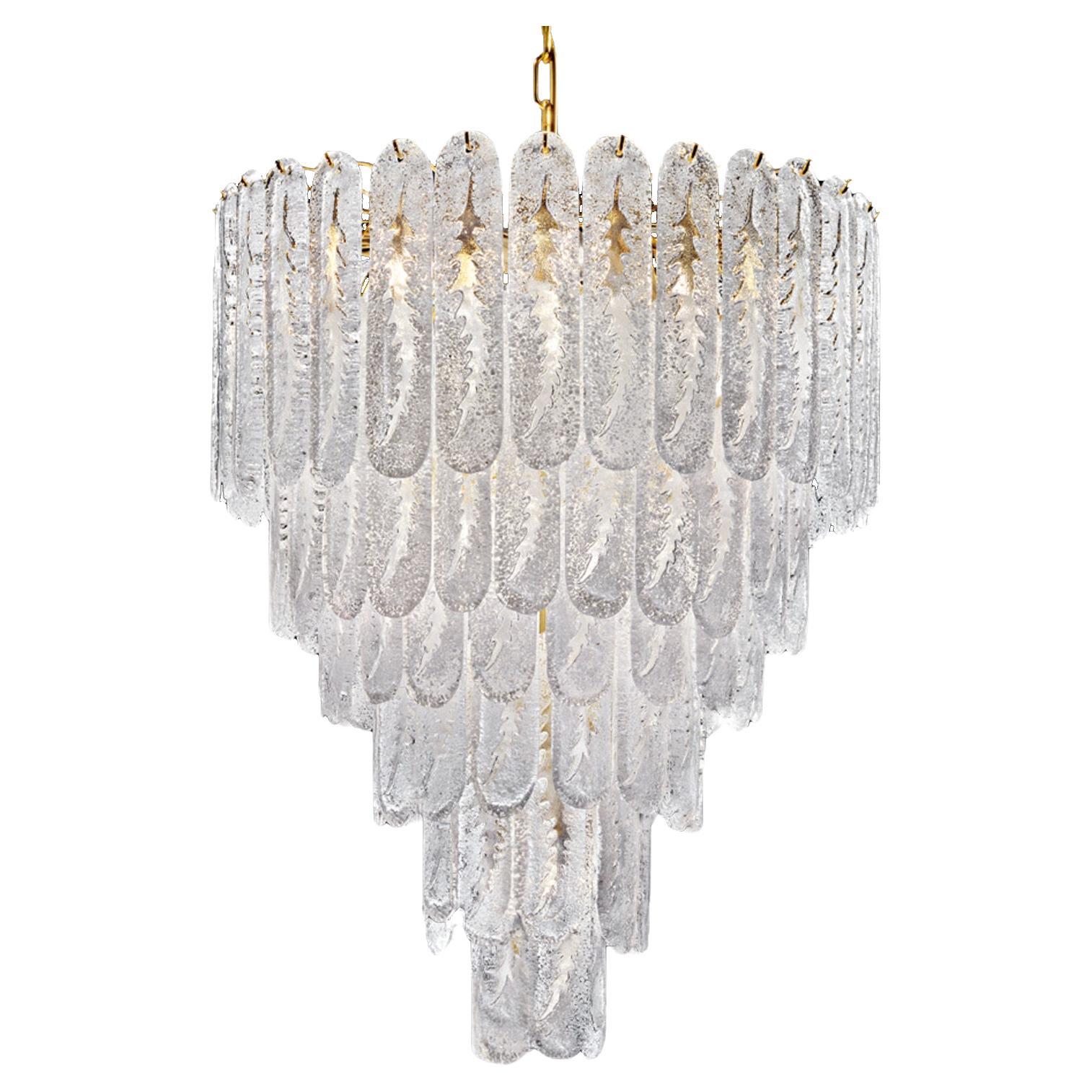  Huge Italian Murano Glass Chandelier