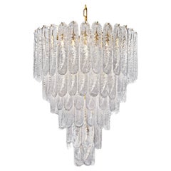 Grand lustre italien en verre de Murano