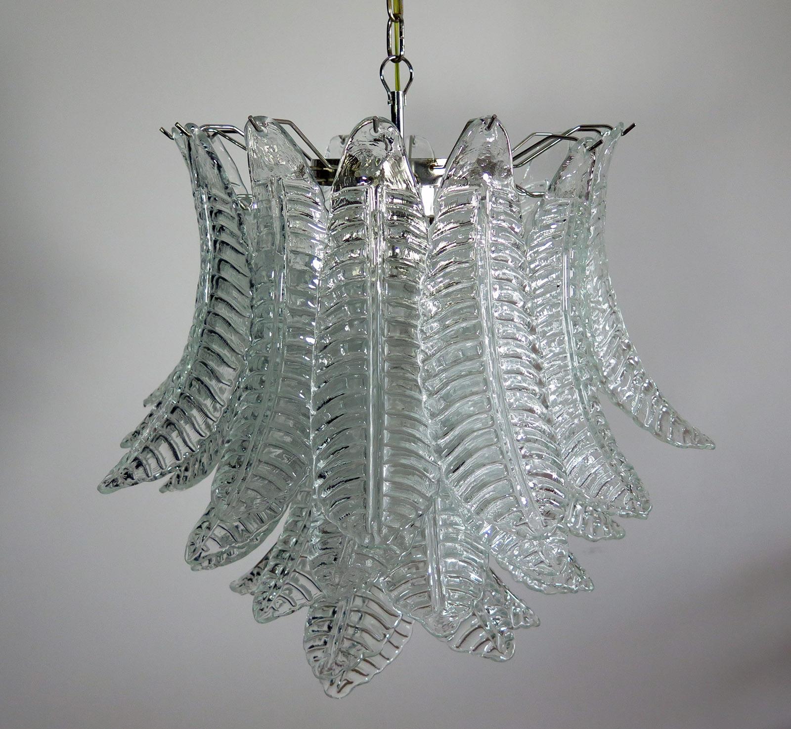 Grand lustre italien en verre de Murano à six niveaux en feutre de Barovier e Toso en vente 4
