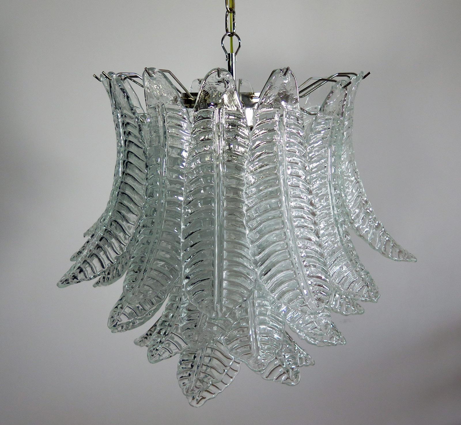 Huge Italian Murano Six-Tier Felci Glass Chandelier by Barovier e Toso For Sale 5