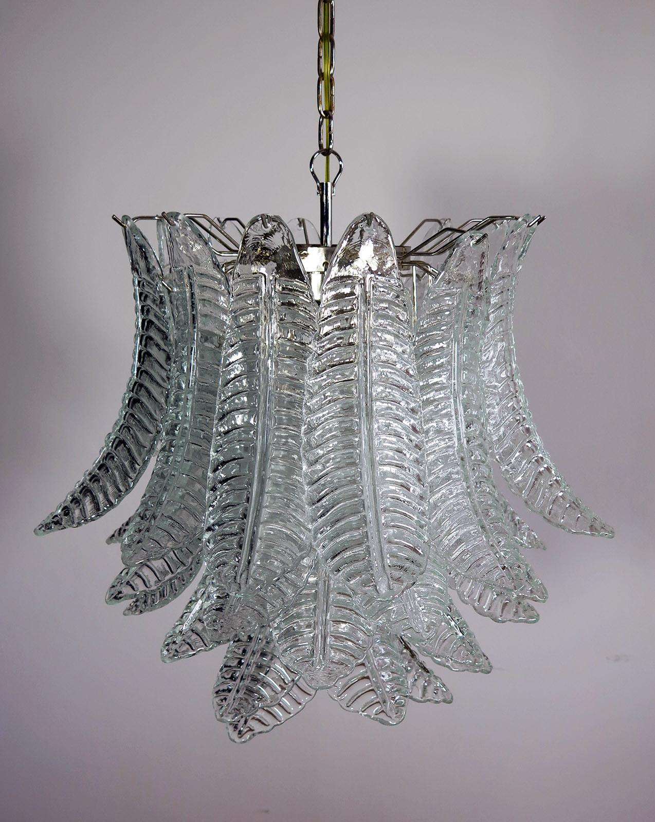 Grand lustre italien en verre de Murano à six niveaux en feutre de Barovier e Toso en vente 5