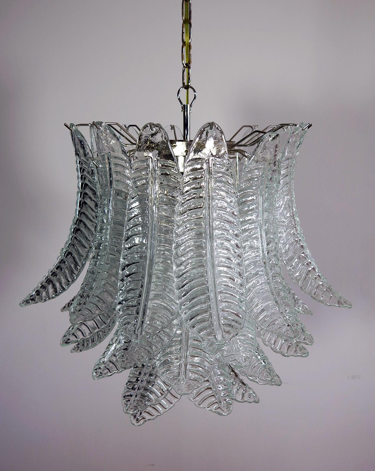 Huge Italian Murano Six-Tier Felci Glass Chandelier by Barovier e Toso For Sale 6