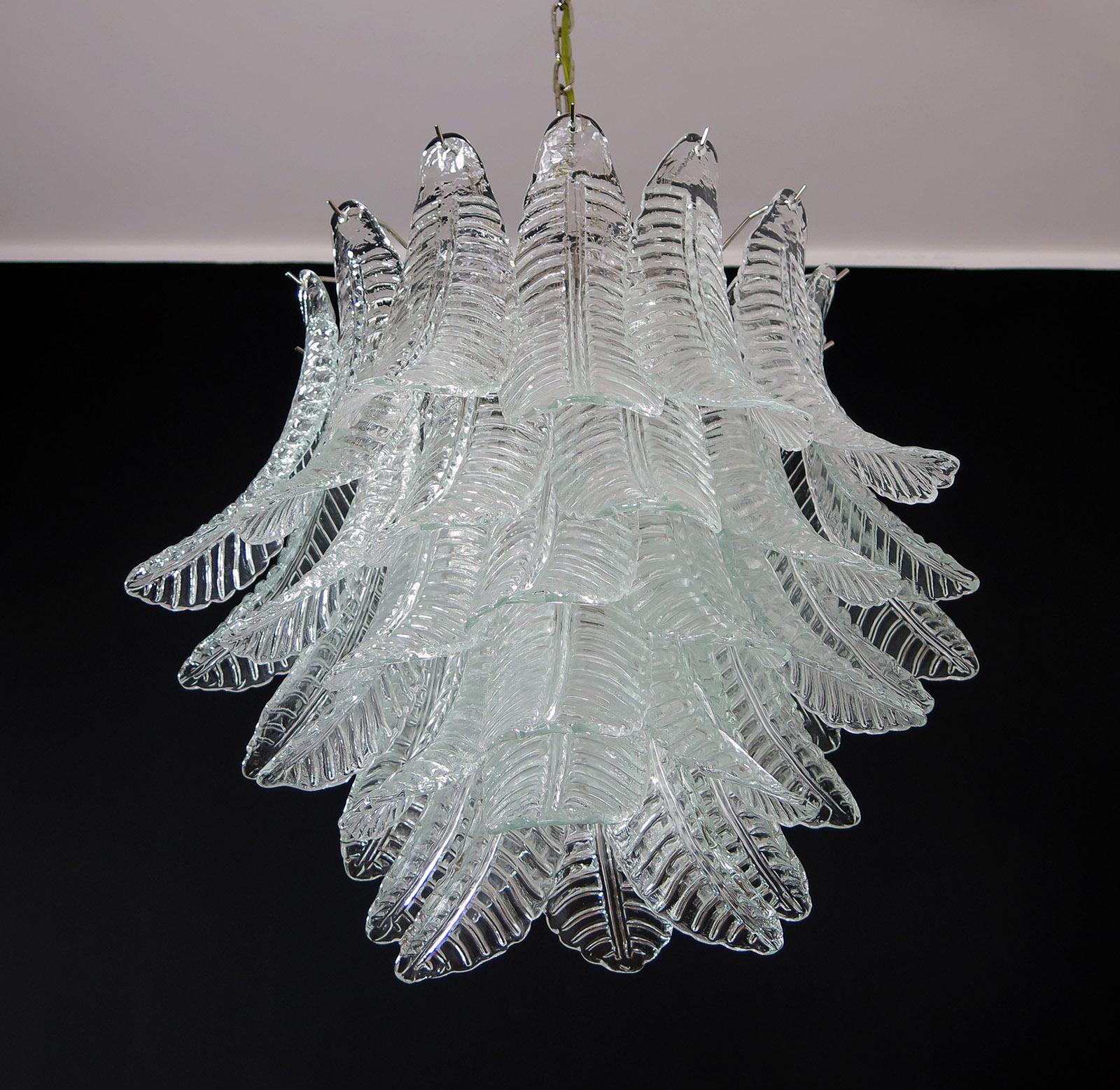 Grand lustre italien en verre de Murano à six niveaux en feutre de Barovier e Toso en vente 3