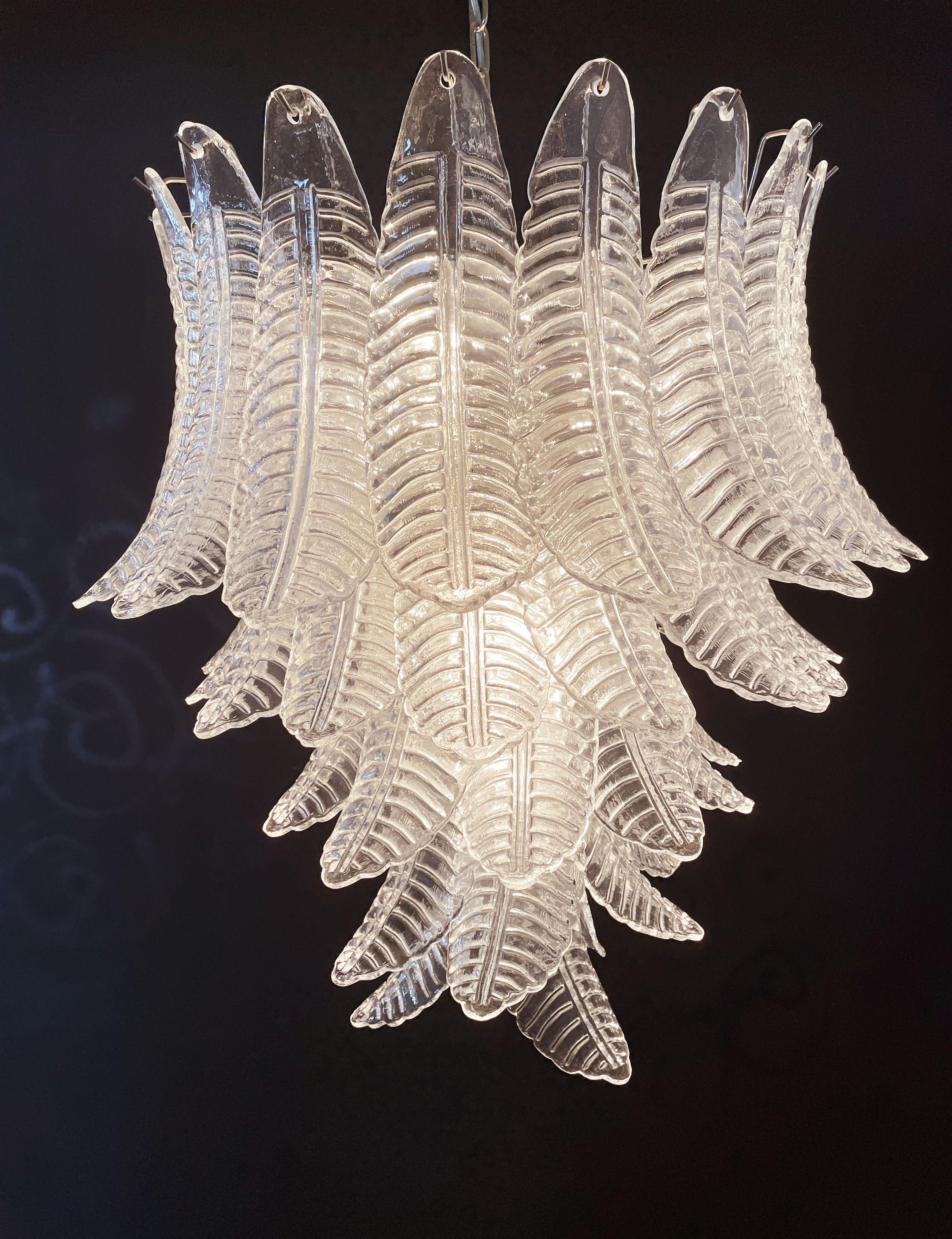 Huge Italian Murano Six-Tier Felci Glass Chandelier For Sale 6