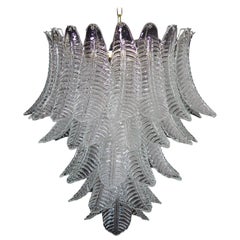 Huge Italian Murano Six-Tier Felci Glass Chandelier