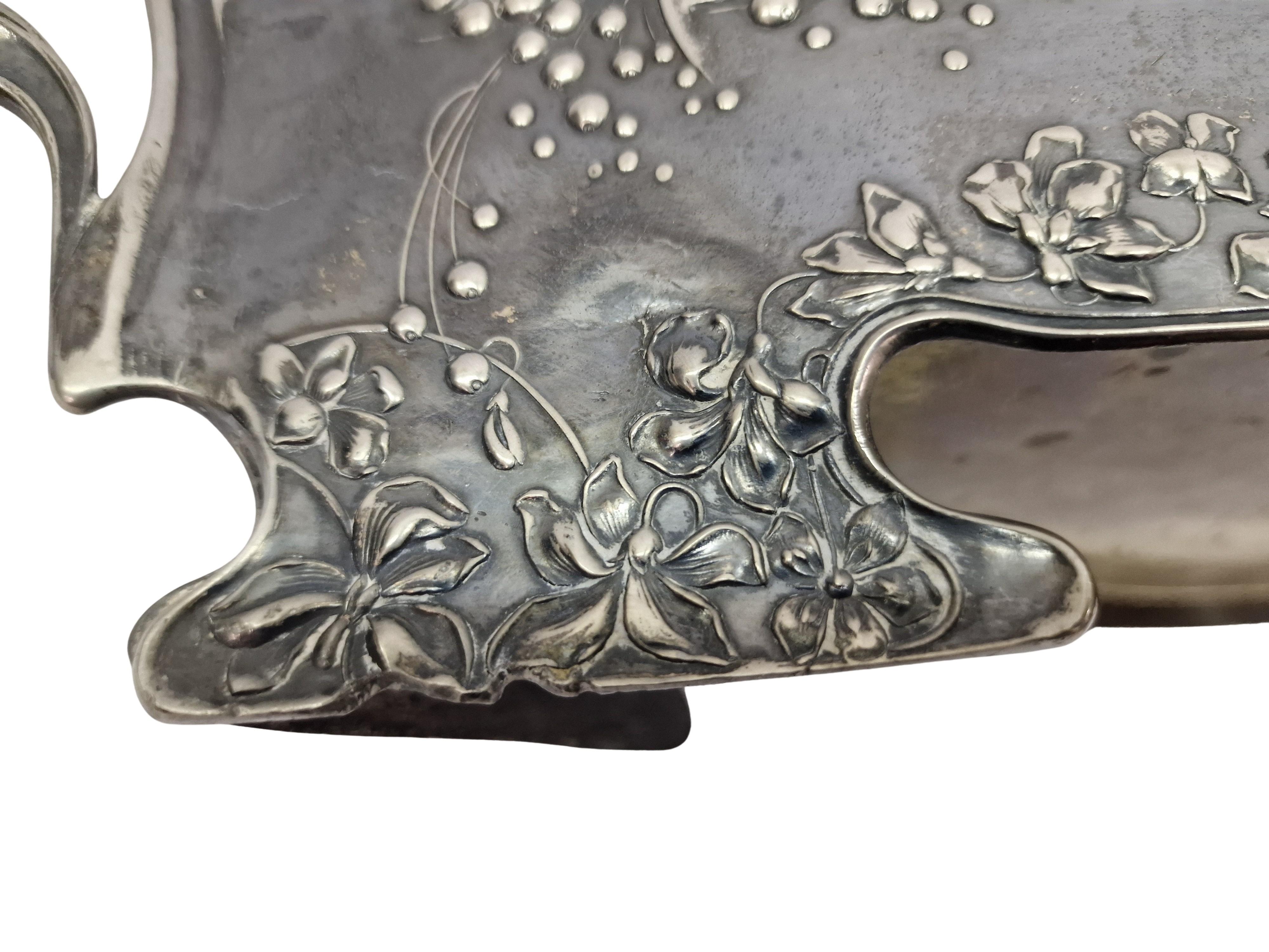 Grande jardinière fleurie Moritz Hacker Art Nouveau Jugendstil 1900 Autriche Vienne en vente 4