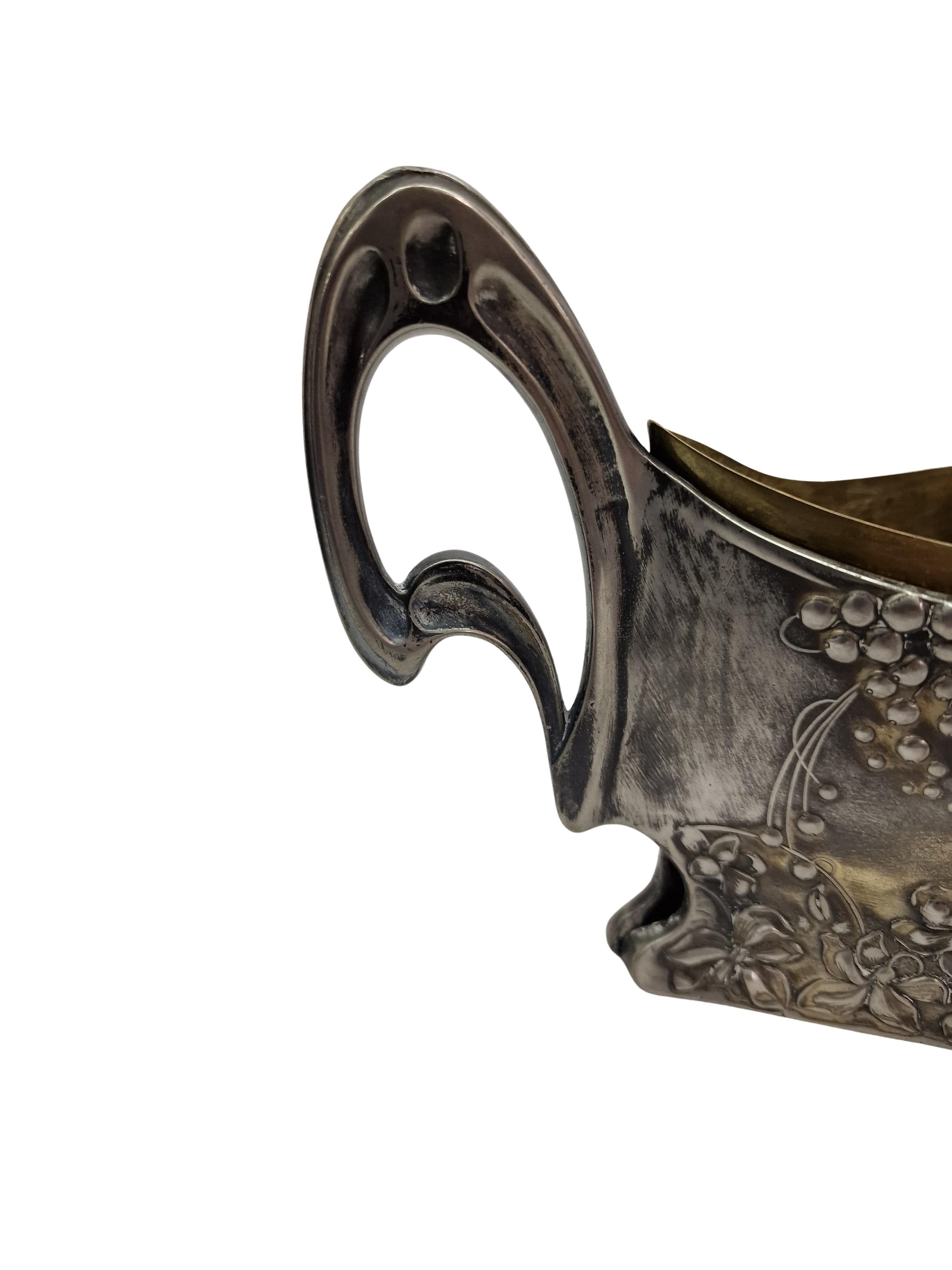 Autrichien Grande jardinière fleurie Moritz Hacker Art Nouveau Jugendstil 1900 Autriche Vienne en vente