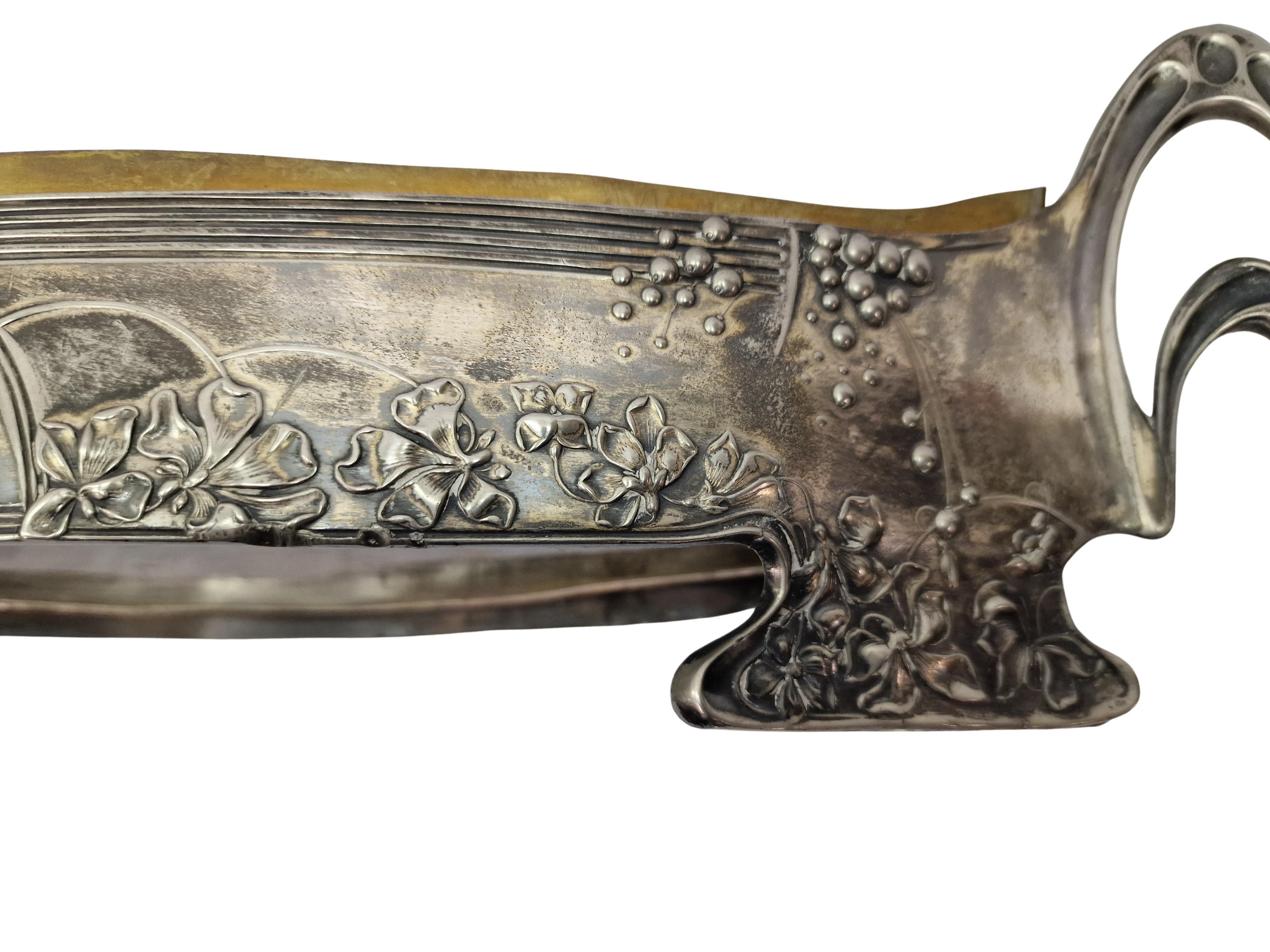 Grande jardinière fleurie Moritz Hacker Art Nouveau Jugendstil 1900 Autriche Vienne en vente 2