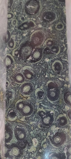Huge jasper : kambaba / orbicular. Hexagon obelisk form, polished