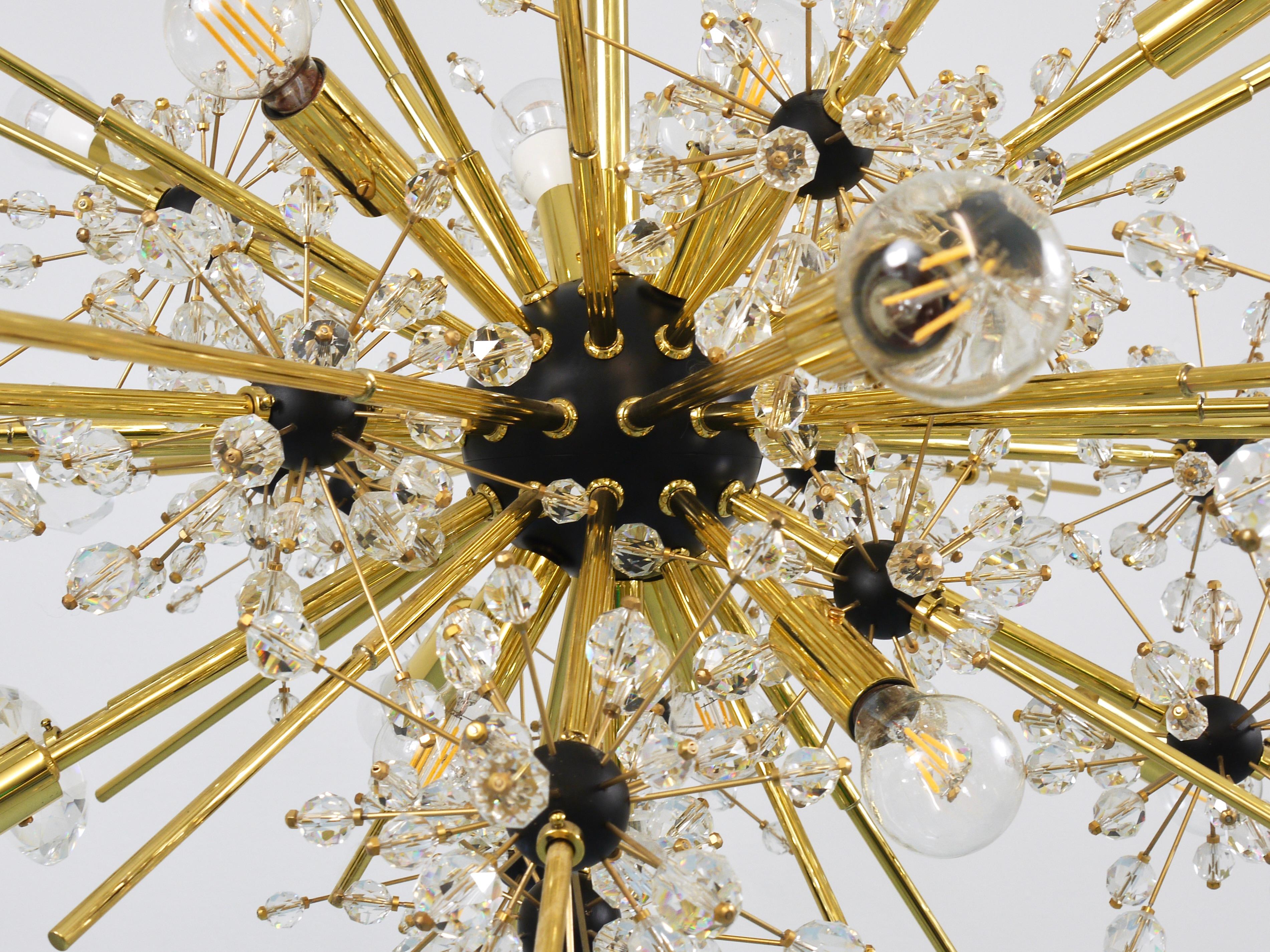 Riesiger J.L. Lobmeyr Metropolitan Opera Sputnik Kristall Messing Met Kronleuchter Wien im Angebot 7