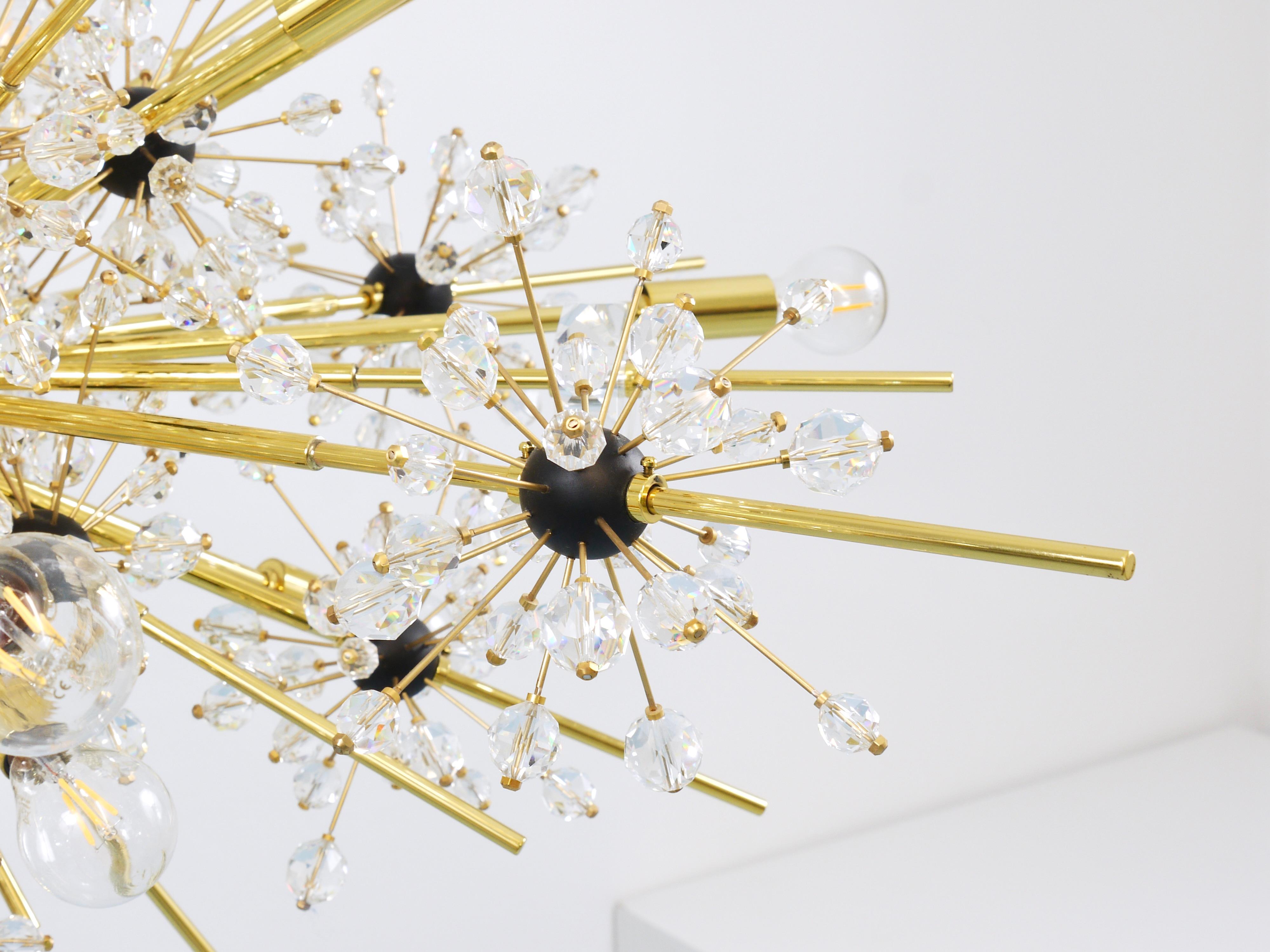 Riesiger J.L. Lobmeyr Metropolitan Opera Sputnik Kristall Messing Met Kronleuchter Wien im Angebot 2