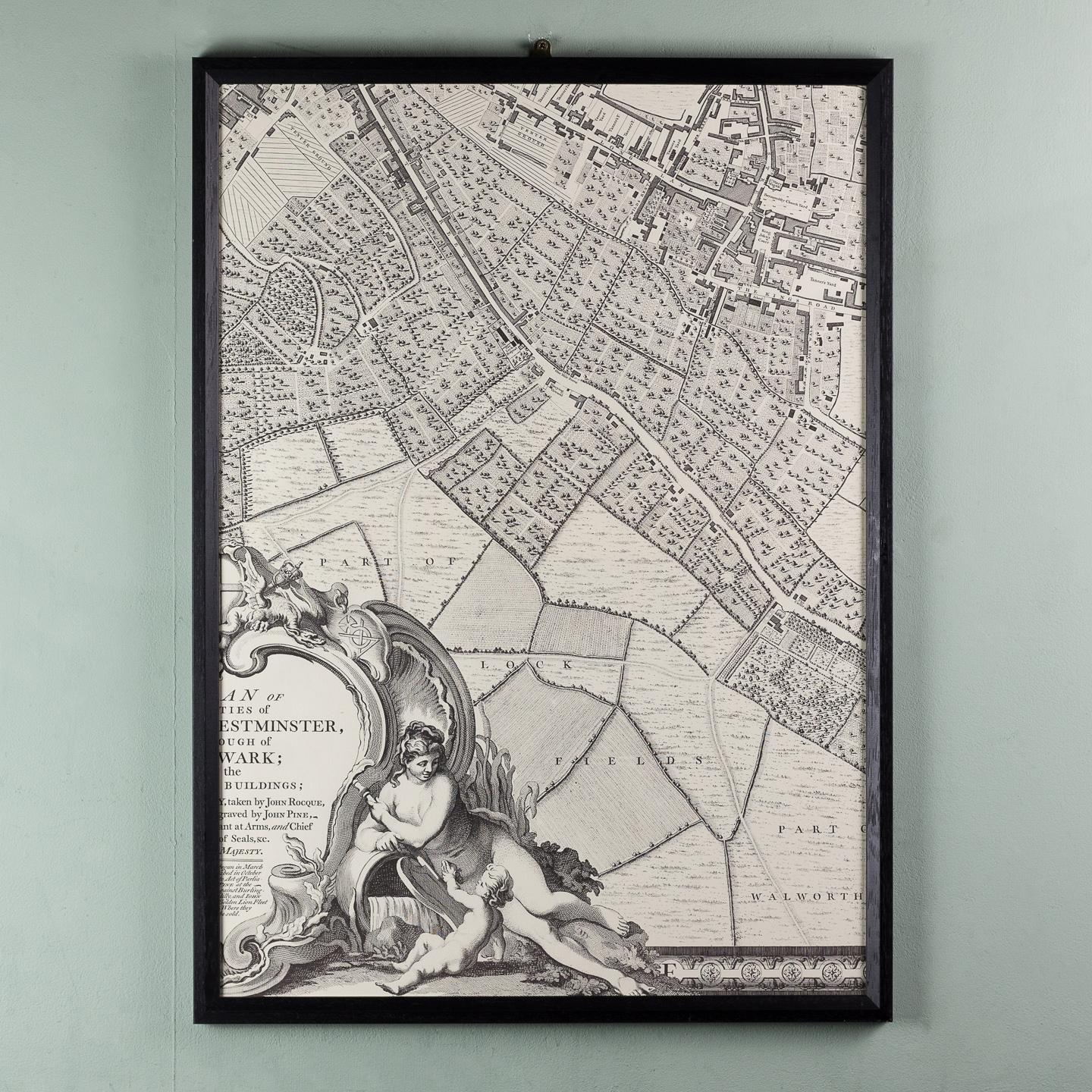 Huge John Rocque Map of London 1746, Republished By Harry Margary 10