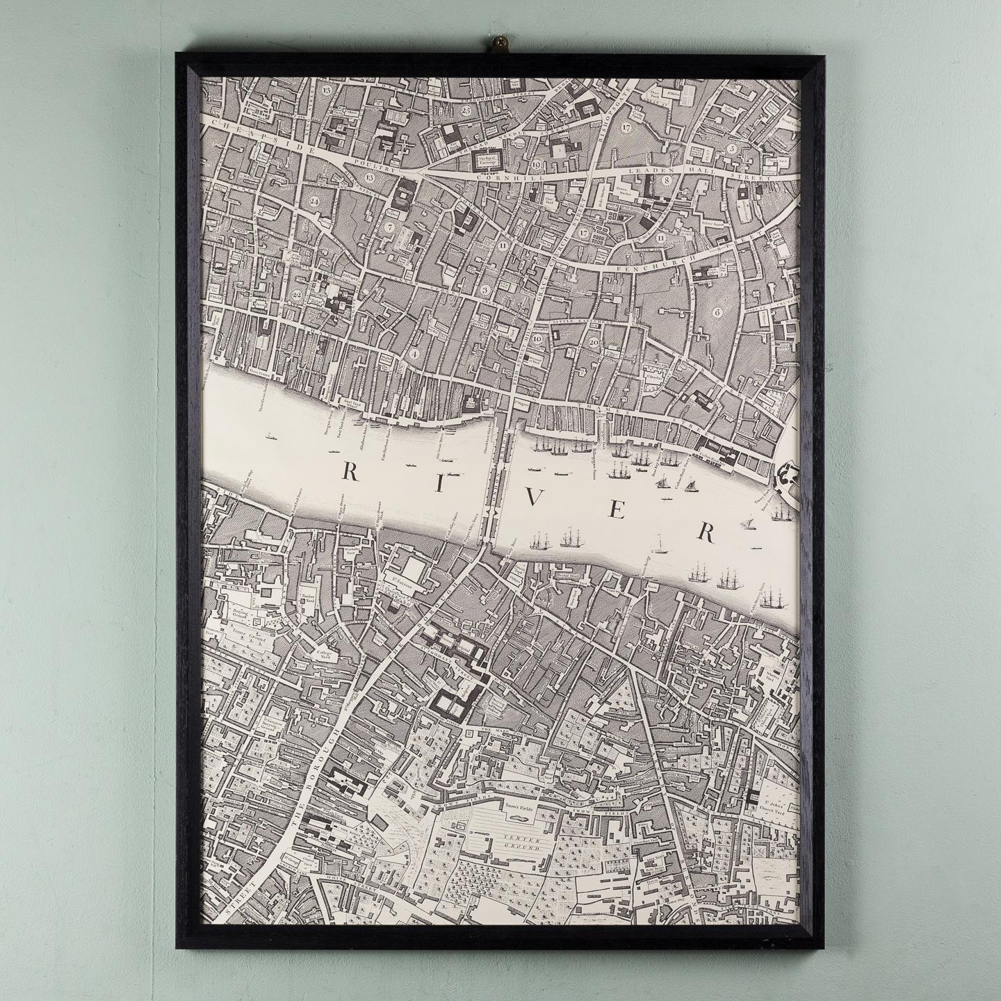 George II Huge John Rocque Map of London 1746, Republished By Harry Margary
