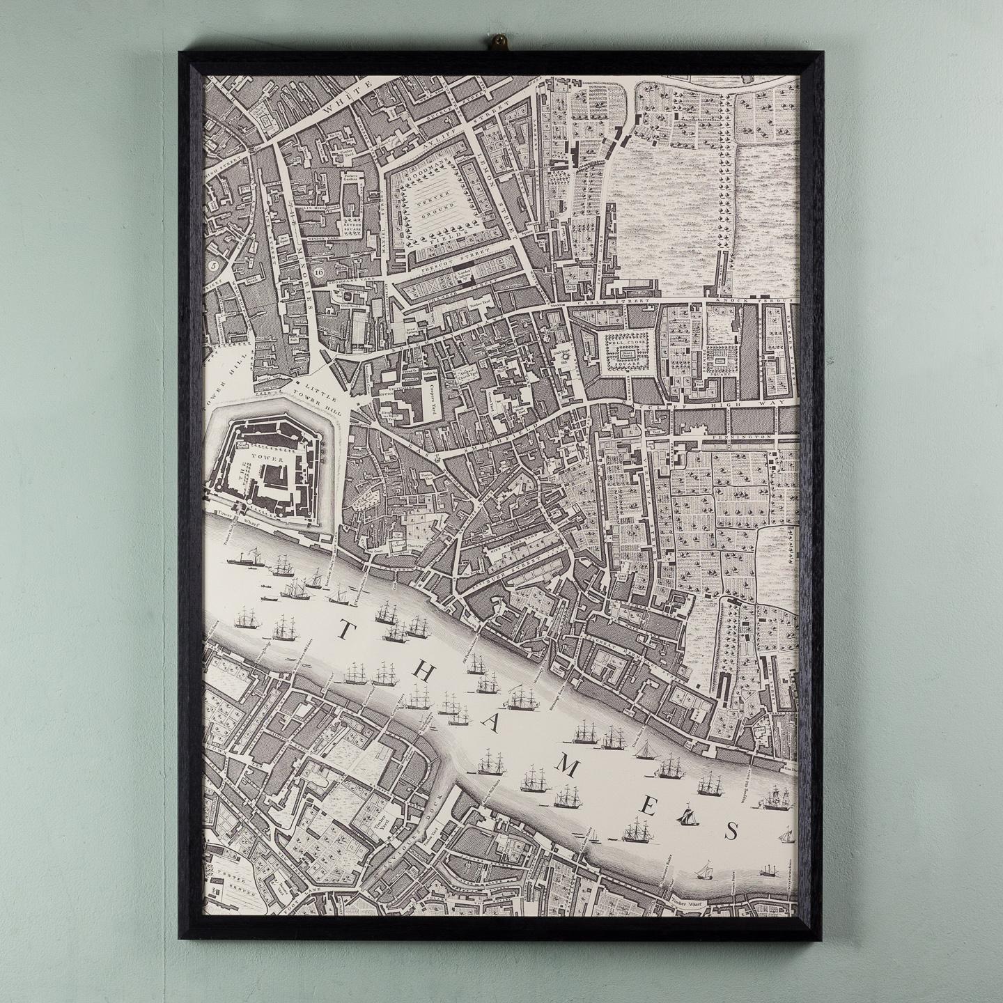 Huge John Rocque Map of London 1746, Republished By Harry Margary 1