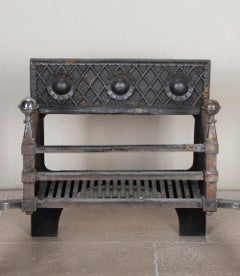 Huge Late 19th Century English Iron Fire Grate, Attributed to William Burges