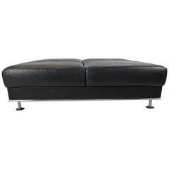 Huge Leather Ottoman by Matteograssi, Italy