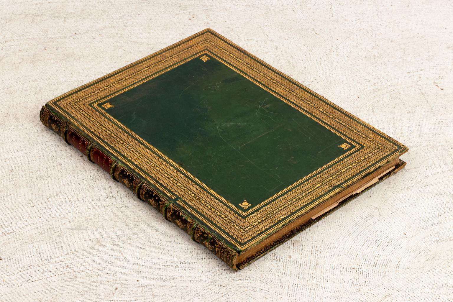 19th Century Huge Leatherbound Book Musee Francois Pre 1815 Paris