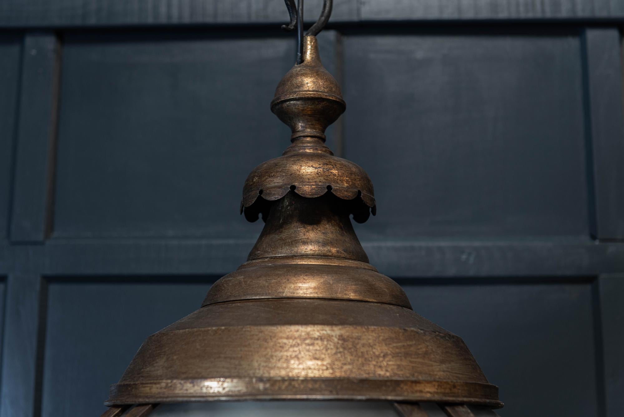 Brass Huge London Westminster, Street Globe Pendant Lantern