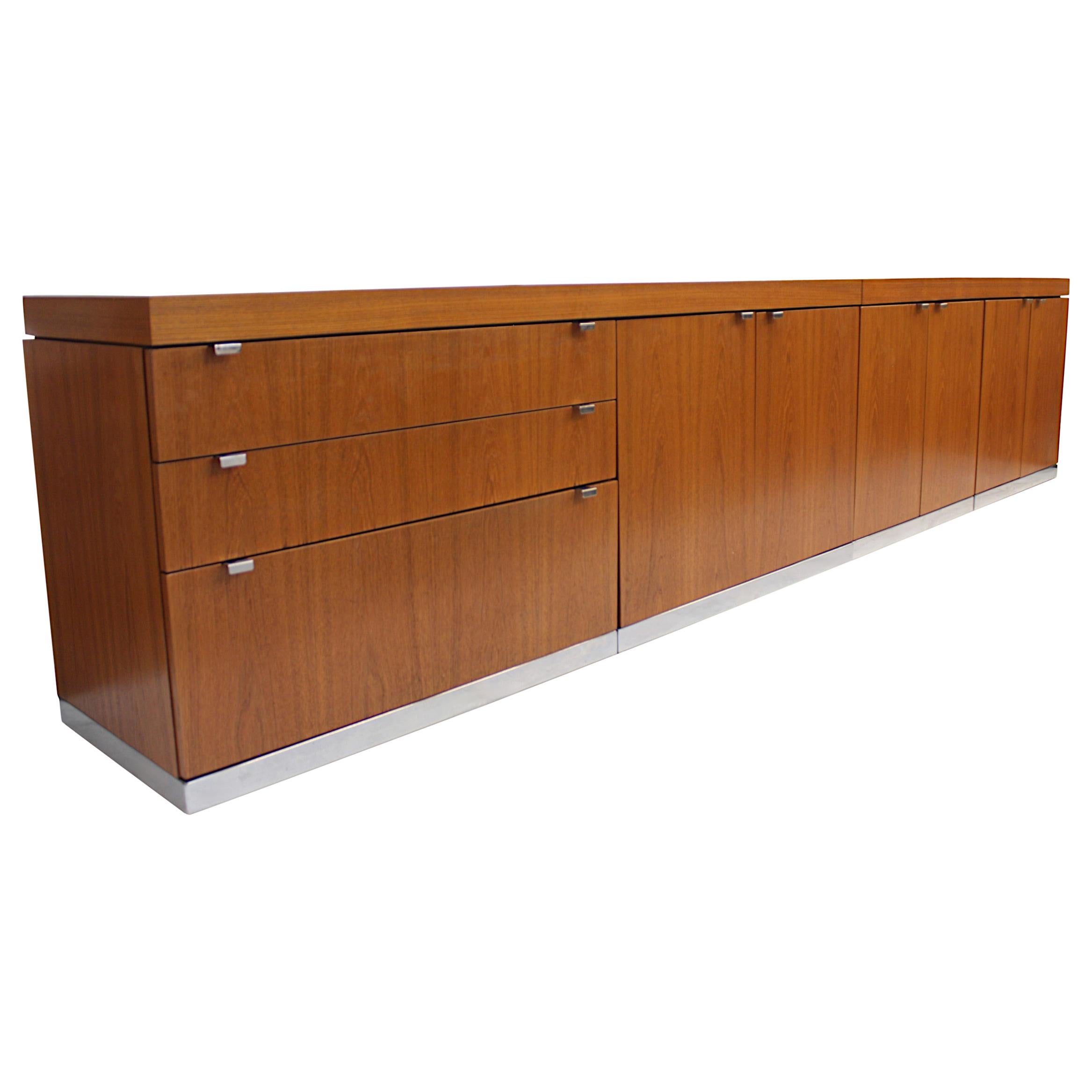 Huge 11ft Long Vintage MidCentury Modern Teak Credenza by John Geiger