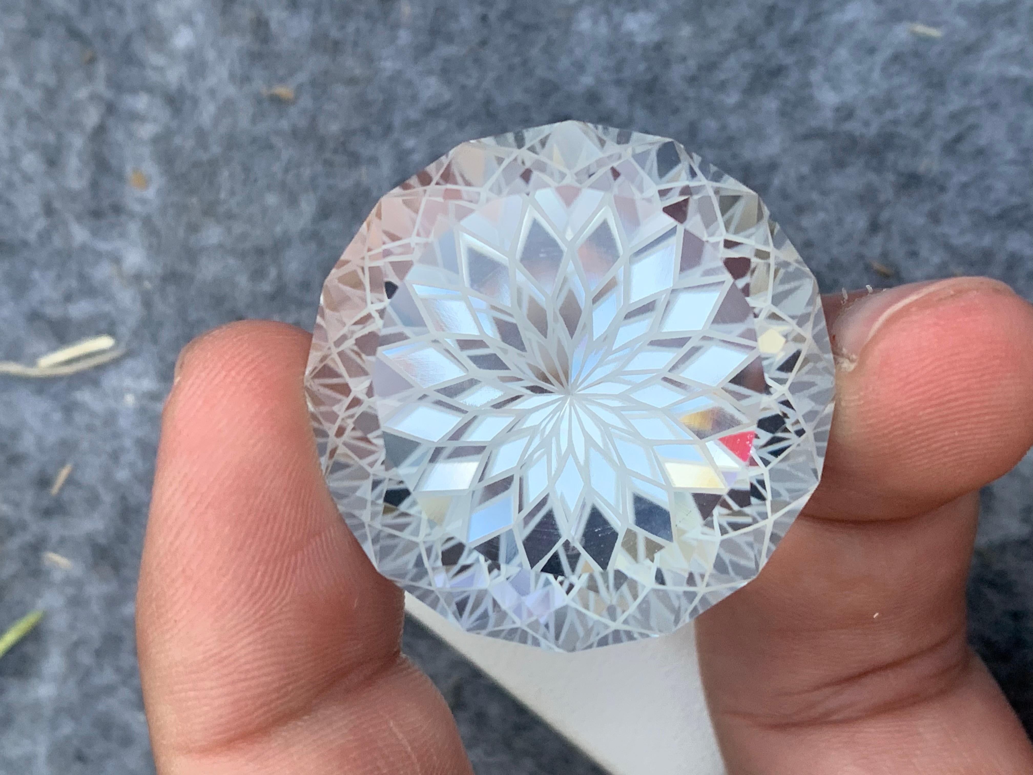 Très grand quartz de cristal naturel transparent non serti de 125,40 carats pour collier de bijoux Neuf - En vente à Peshawar, PK