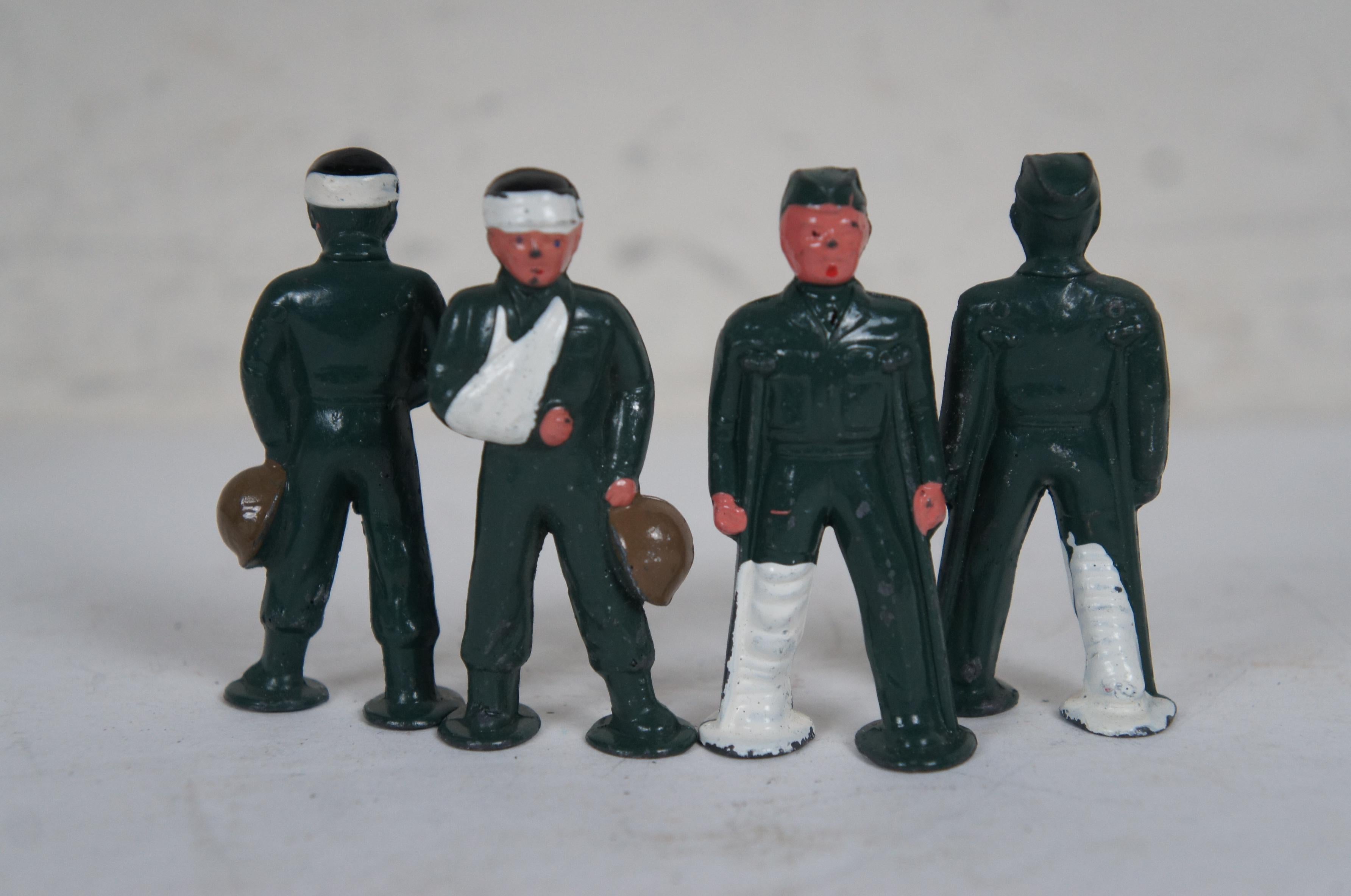 20th Century Huge Lot 106 Barclay Manoil Podfoot Lead Toy Soldiers US Military Army Figures For Sale