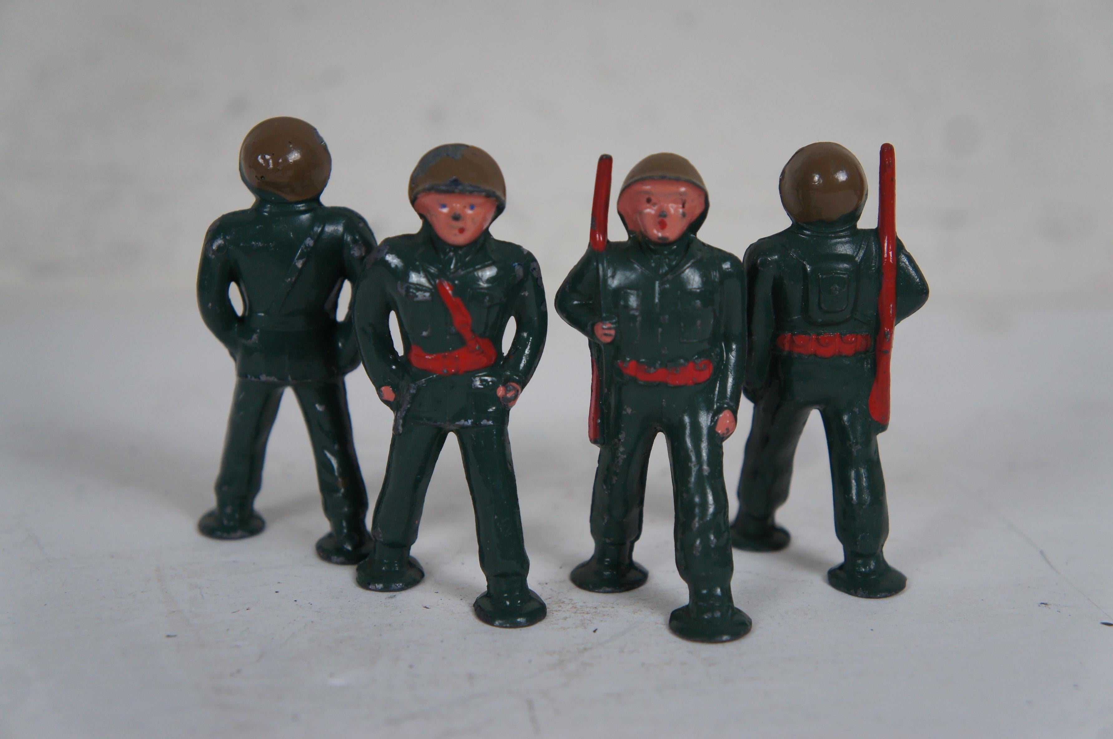 Huge Lot 106 Barclay Manoil Podfoot Lead Toy Soldiers US Military Army Figures For Sale 3