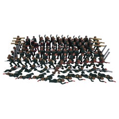 Used Huge Lot 106 Barclay Manoil Podfoot Lead Toy Soldiers US Military Army Figures 