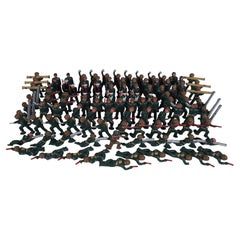 Huge Lot 106 Barclay Manoil Podfoot Bleispielzeug Soldaten US Military Army Figuren
