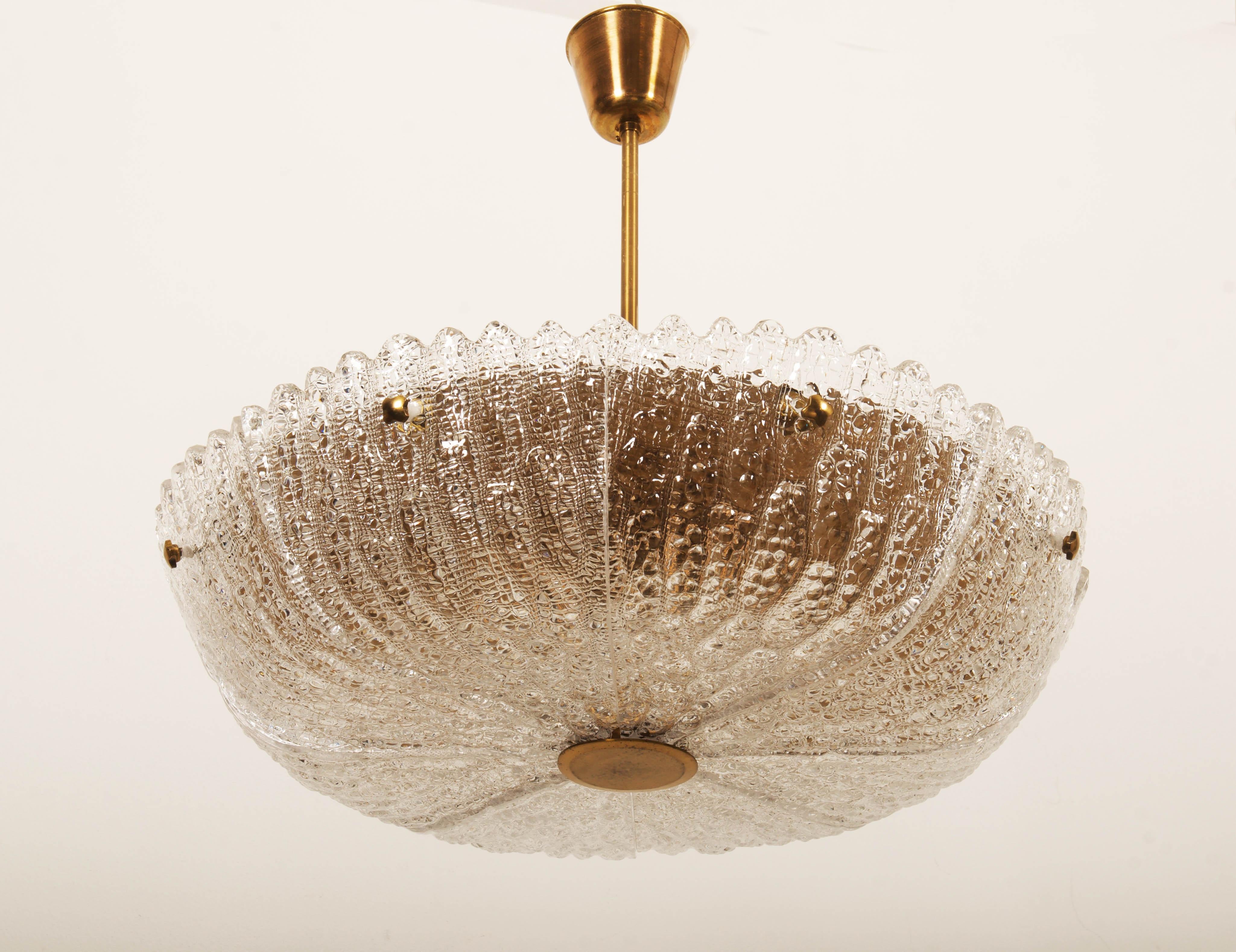 Mid-20th Century Huge Lyfa Embassy Chandelier by Carl Fagerlund For Sale