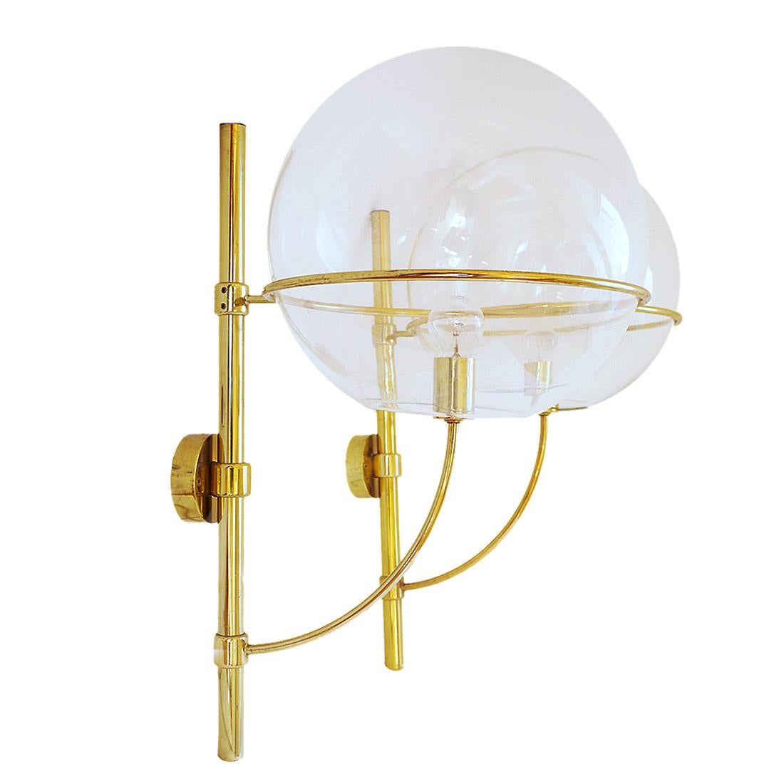 Huge Lyndon Brass Ceiling Light by Vico Magistretti for O-Luce, 1977 2