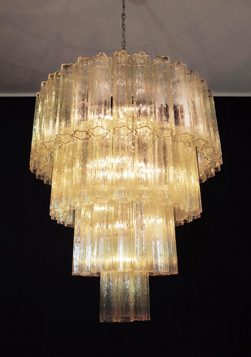 murano glass tiered chandelier with 78 glasses