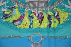 Huge Magnificently Beautiful "Inca" Silk Scarf/Shawl