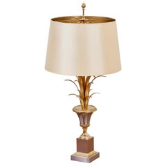 Huge Maison Charles Pineapple Table Lamp in Brass and Chrome