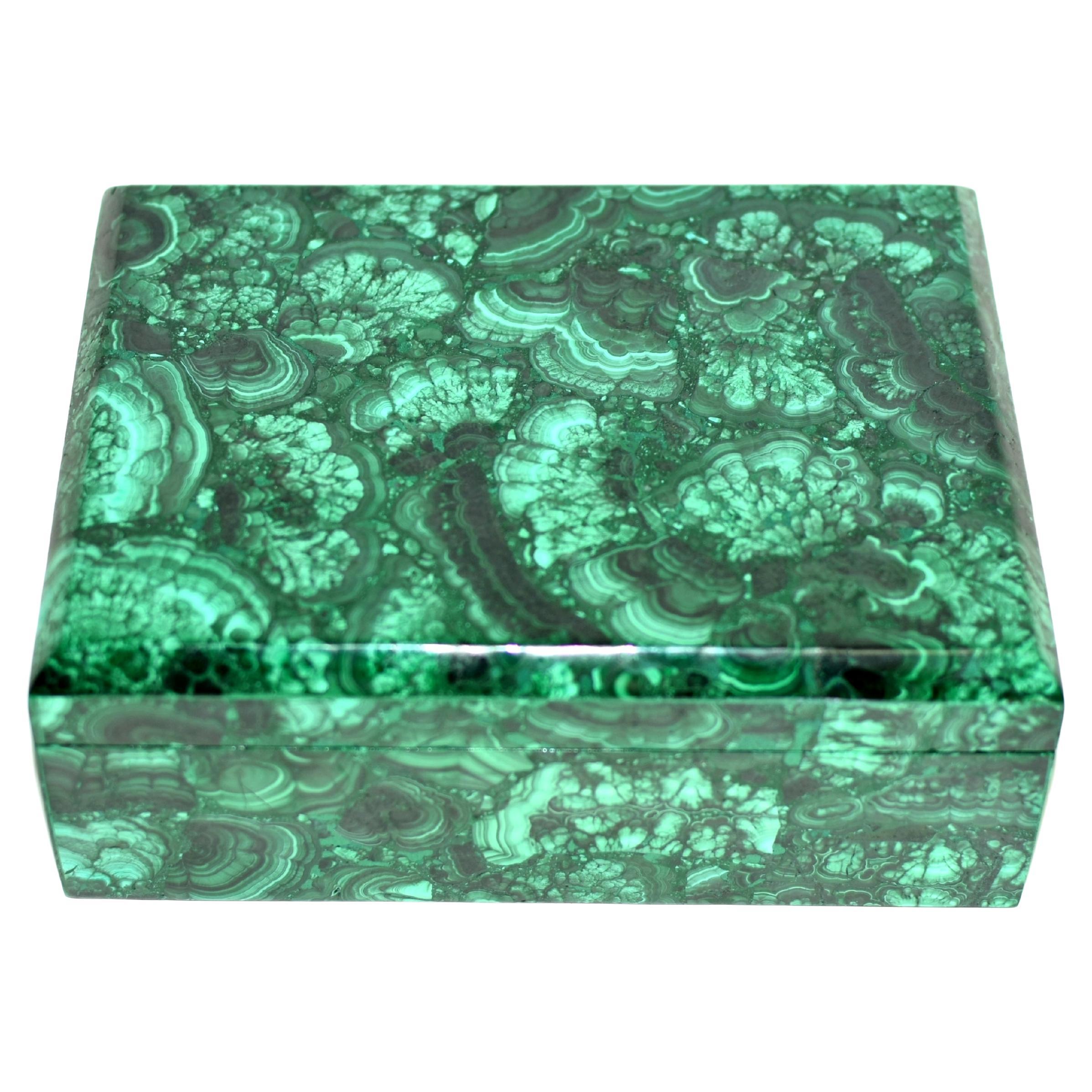 Enorme Caja de Malaquita 8