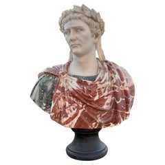 Huge  Marble Bust of an Roman Emperor 95 cm