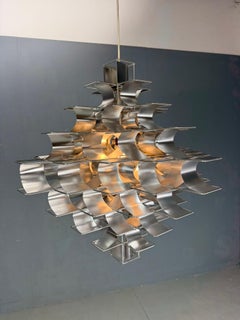 Enorme lampada a sospensione Max Sauze Cassiopé 1969, Francia