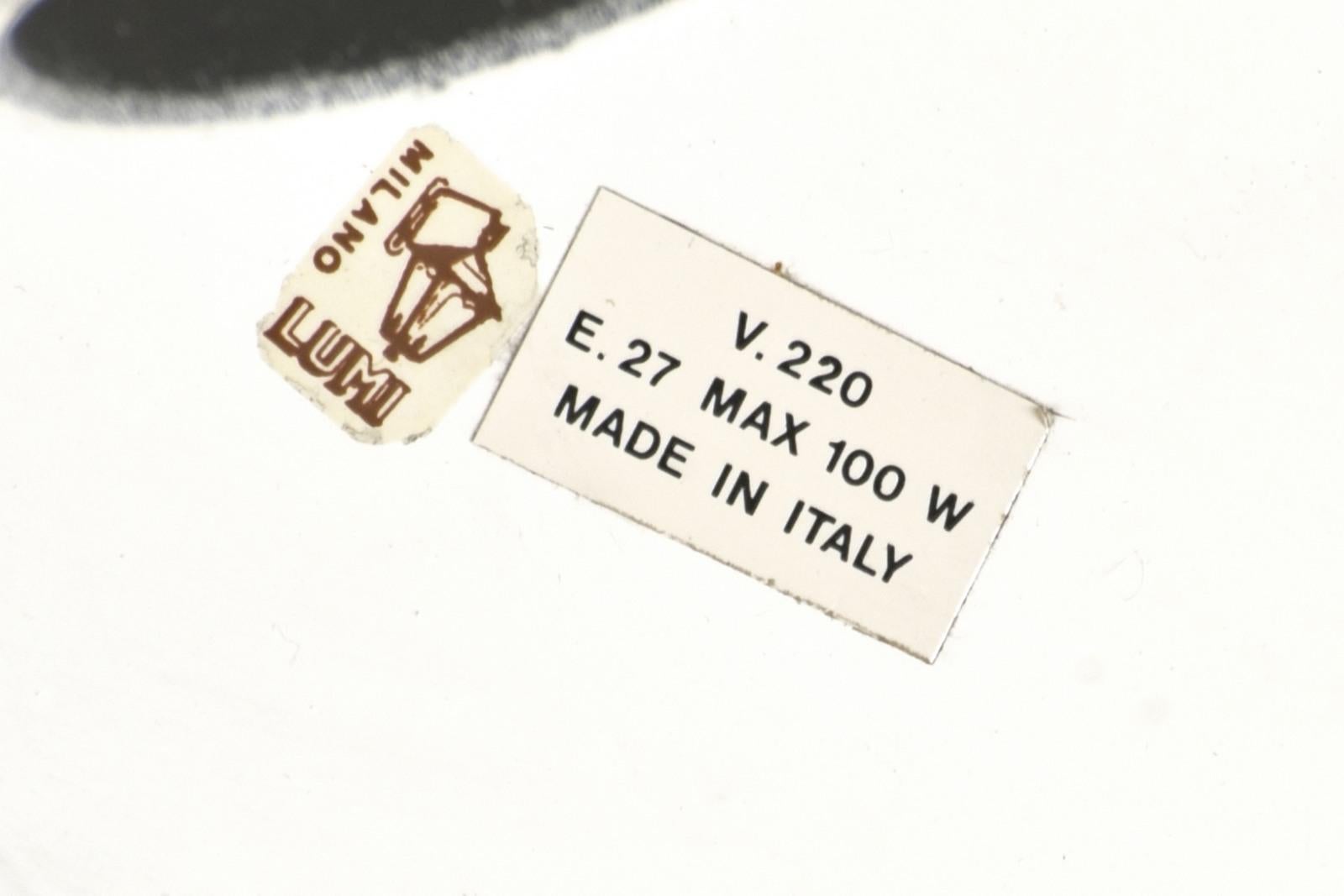 Große Metall-Stehlampe aus Metall von Lumi, Italien - 1968 im Angebot 8