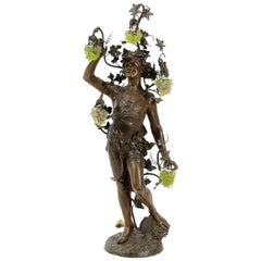 Huge Metal Sculpture Standing Lamp of "Dionysus"