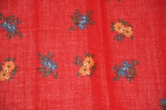 Huge Micaela of Italy "Burgundy Floral" Woven Shawl